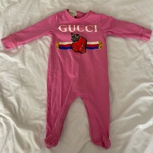 Baby Girl Gucci Romper 6-9 Months